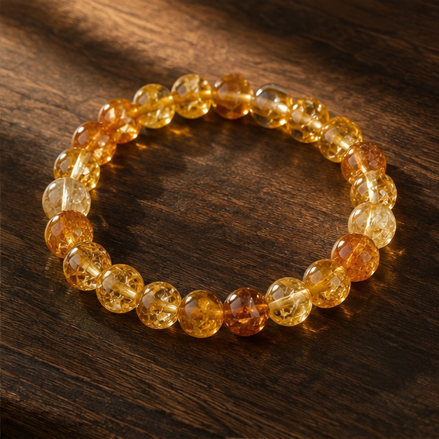 Golden Ground Bracelet | Citrine, Topaz, Amber-toned stones